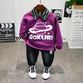 

Children's Clothing Baby Boys Sweatshirt Sets 2020 Autumn New 2 3 4 5 6 7 Years Old Kids Boys Casual Sport Suit Children's Sets