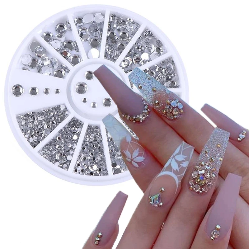 Gemengde Kleur Nail Art Glitter Rhinestone Crystal Gems Sieraden Bead Manicure Decoratie Accessoires Nagel Benodigdheden Voor Professionele