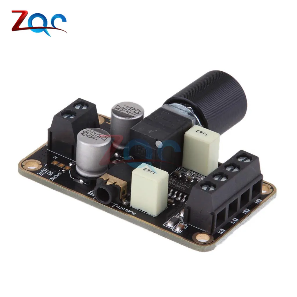 DC 5V PAM8406 Digital Amplifier Board Stereo Dual Channel 5Wx2 Class D Power Amplifier Module overheat power supply protection