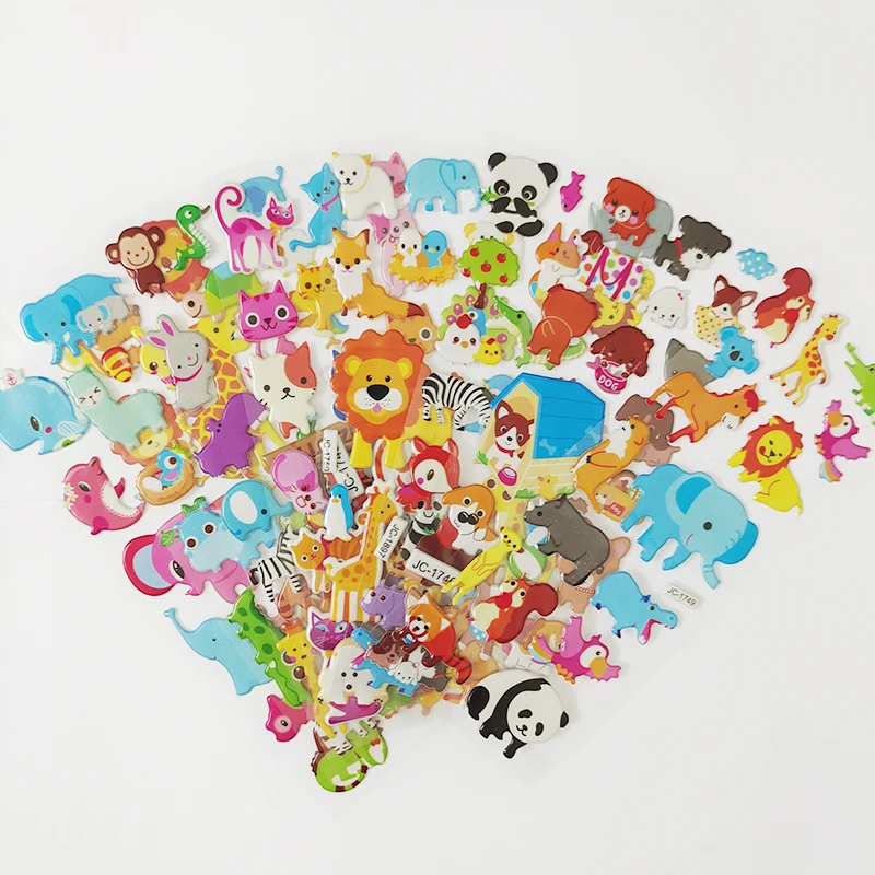 Cartoon Zoo Animals 3d Glitter Stickers For Kids Notebook Decoration,  Scrapbooking, And Waterproof Toys Boys And Girls 230816 From Zhao08, $7.8