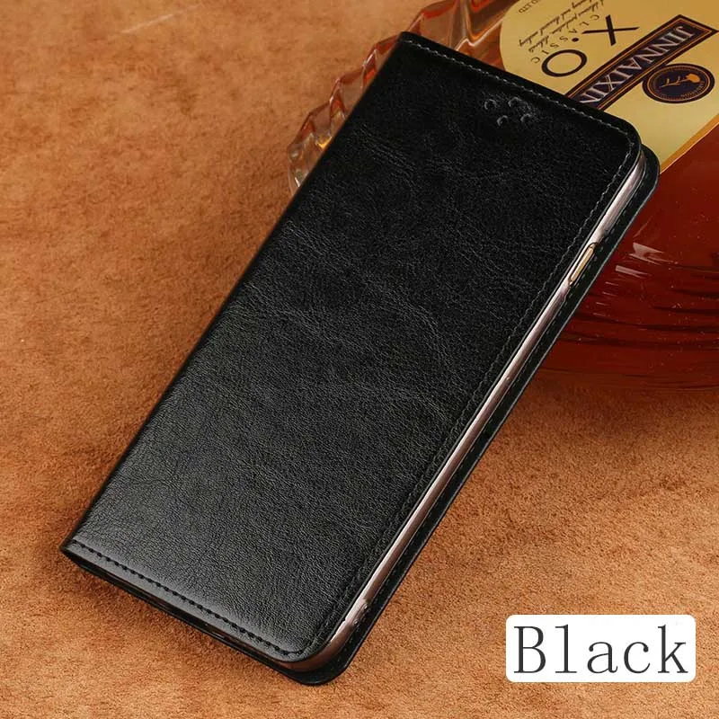 Black Флип Чехол Для Xiaomi mi 8 9 se 9T A1 A2 A3 lite Max 2 3 mi x 2s 3 Y3 Poco F1 масло воск для ухода за кожей кожного покрова Red mi Note 4 4X5 6A 7A 8 Pro - Цвет: Black