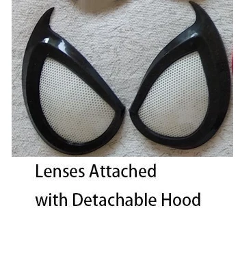 V1 Lenses remove Черный карнавальный костюм Человека-паука с 3D принтом Zentai, Костюм Супергероя человека-паука, Комбинезоны - Цвет: V1 Lenses remove