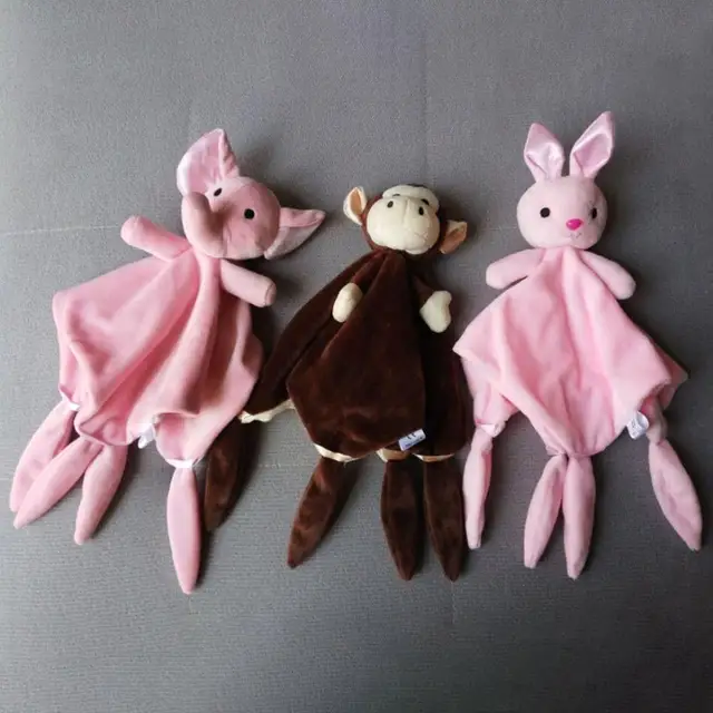 Baby Plush Toys Soft Appease Towel Soothe Reassure Sleeping Animal Blankie Towel Educational Rattles Clam plush Bebes Toys Doll 3