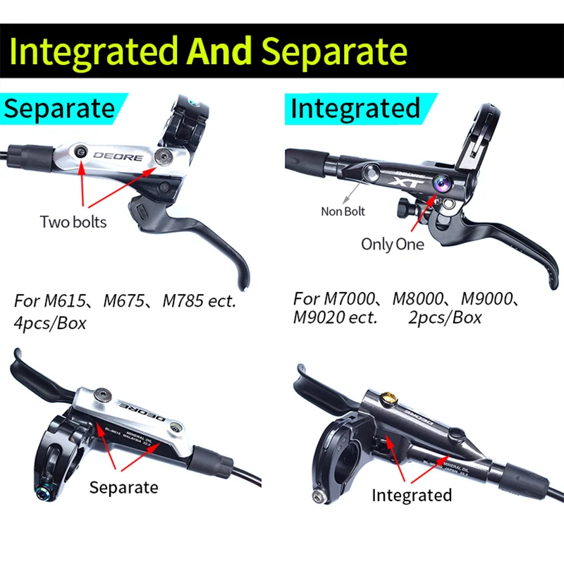 Mountain Bicycle Disc Brake Bicycle Disc Brake Mountain Bike Disc Brake Oil Cylinder Lid Bolts for Shimano Bike Brake Lever Titanium Disc Fixed Screw Bicycle Hydraulic Brake Bolt