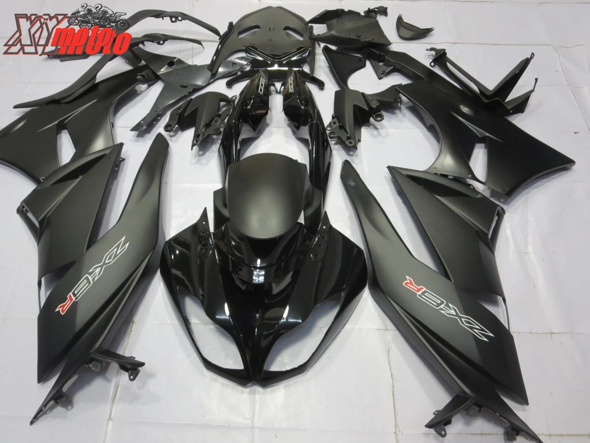 

Motorcycle ABS Fairing Kit For Kawasaki ZX6R 636 2009-2012 Injection molding Full Fairings ZX-6R 09-12 Matte Black Bodyworks