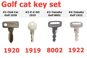 

4Pc key For E-Z-GO YAMAHA Golf Cart PTV key SET Club Car Gas/Electric 1919 80002