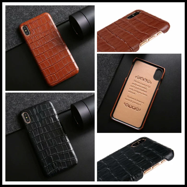 Чехол из натуральной кожи с крокодиловым узором в стиле ретро для iPhone x, xr, xs, max, 6s, 7, 8 plus, AirPods, ремешок для часов, задняя крышка, чехол