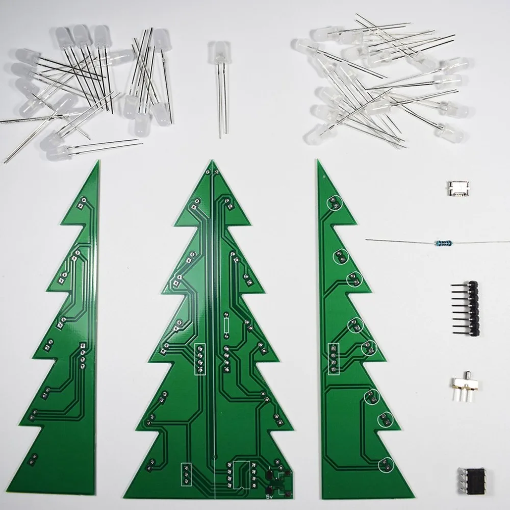 Diy Звездный эффект стерео светодиодное украшение Рождественская елка Рождественские подарки ручной работы электронное украшение для хобби Рождественская елка