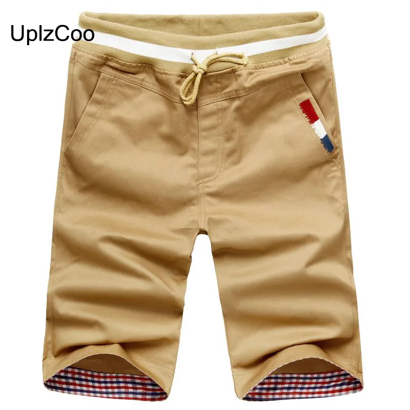 Khaki UplzCoo новые мужские короткие летние хлопковые пять шорты спортивные тонкие мужские повседневные яркие цвета мужские уличные шорты FM188 - Цвет: Khaki