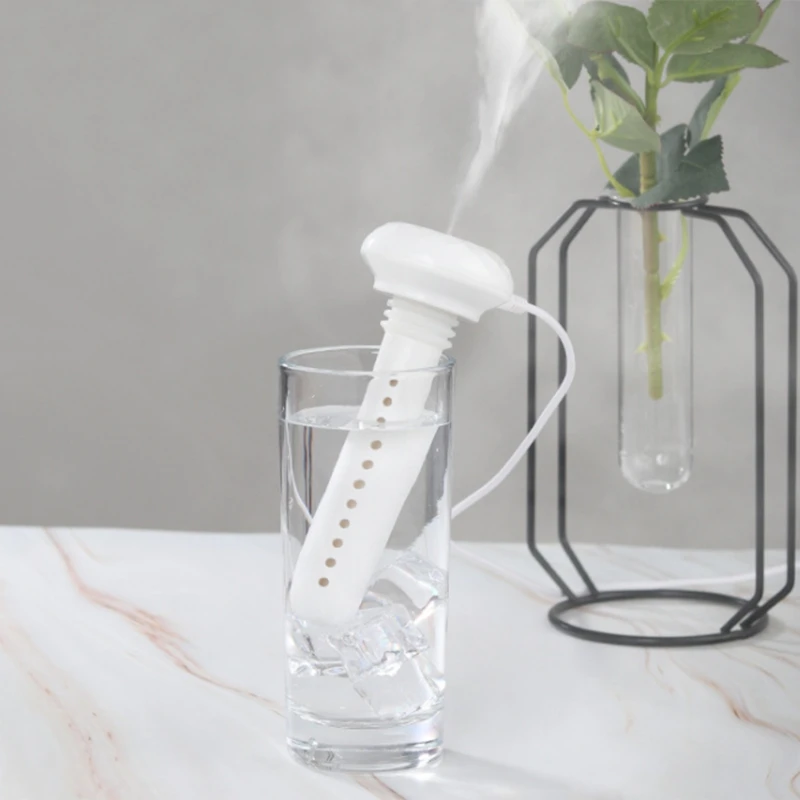 

White Adjustable Height Donut USB Humidifier Portable Ultrasonic Mist Maker Aroma Diffuser for Home Office Air Humidifiers