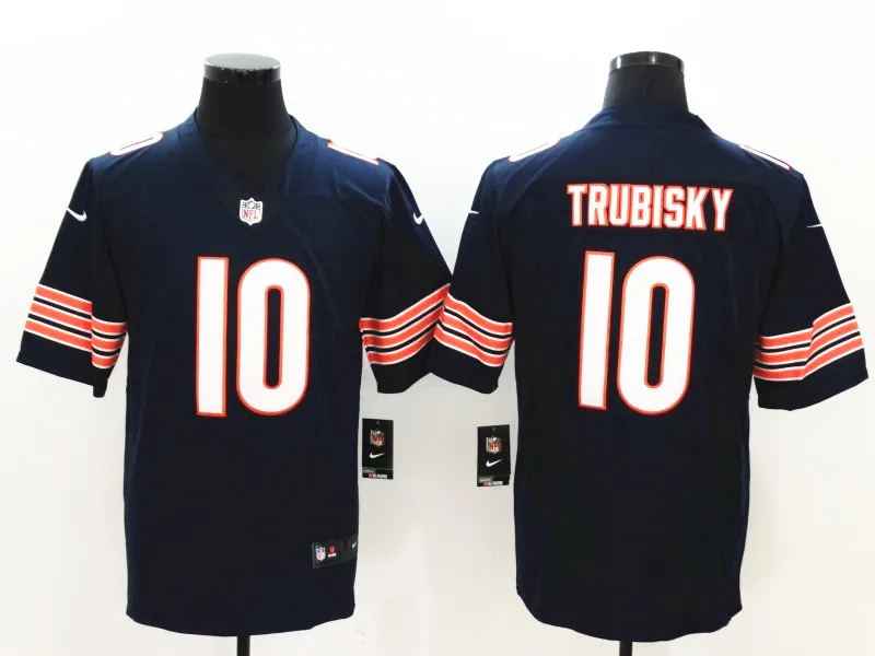 Темно-серый Мужская майка Chicago Khalil Mack Mitchell Trubisky Walter Payton Vapor Untouchable Limited - Цвет: Темно-серый