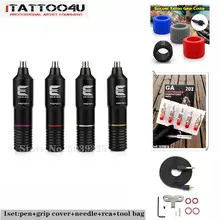 Швейцарская роторная тату-Машинка и Перманентная ручка для макияжа движущаяся игла-картриджи для тату-художников