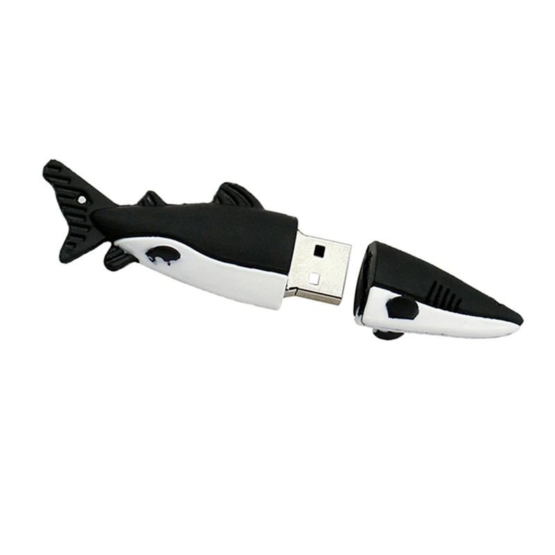 Флешка акула мультфильм Рыба USB карта памяти креативный подарок игрушка Флешка 256 ГБ 128 ГБ 8 ГБ 64 ГБ 16 ГБ 32 ГБ флеш-накопитель