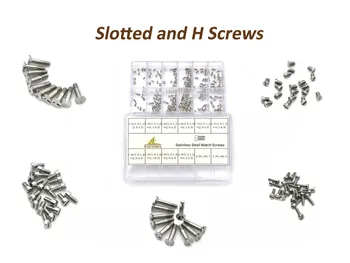 

Slotted screws and H screws - Stainless Steel Assorted Screws for Hublot Watch and Watch Repairs 12 Sizes Watch Repair Tool Kit