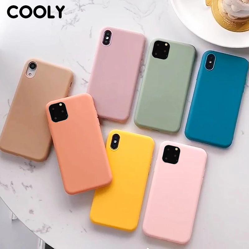 Матовый чехол COOLY карамельного цвета для iphone 11 Pro Max 6 S 7 8 Plus X XS XR задняя крышка