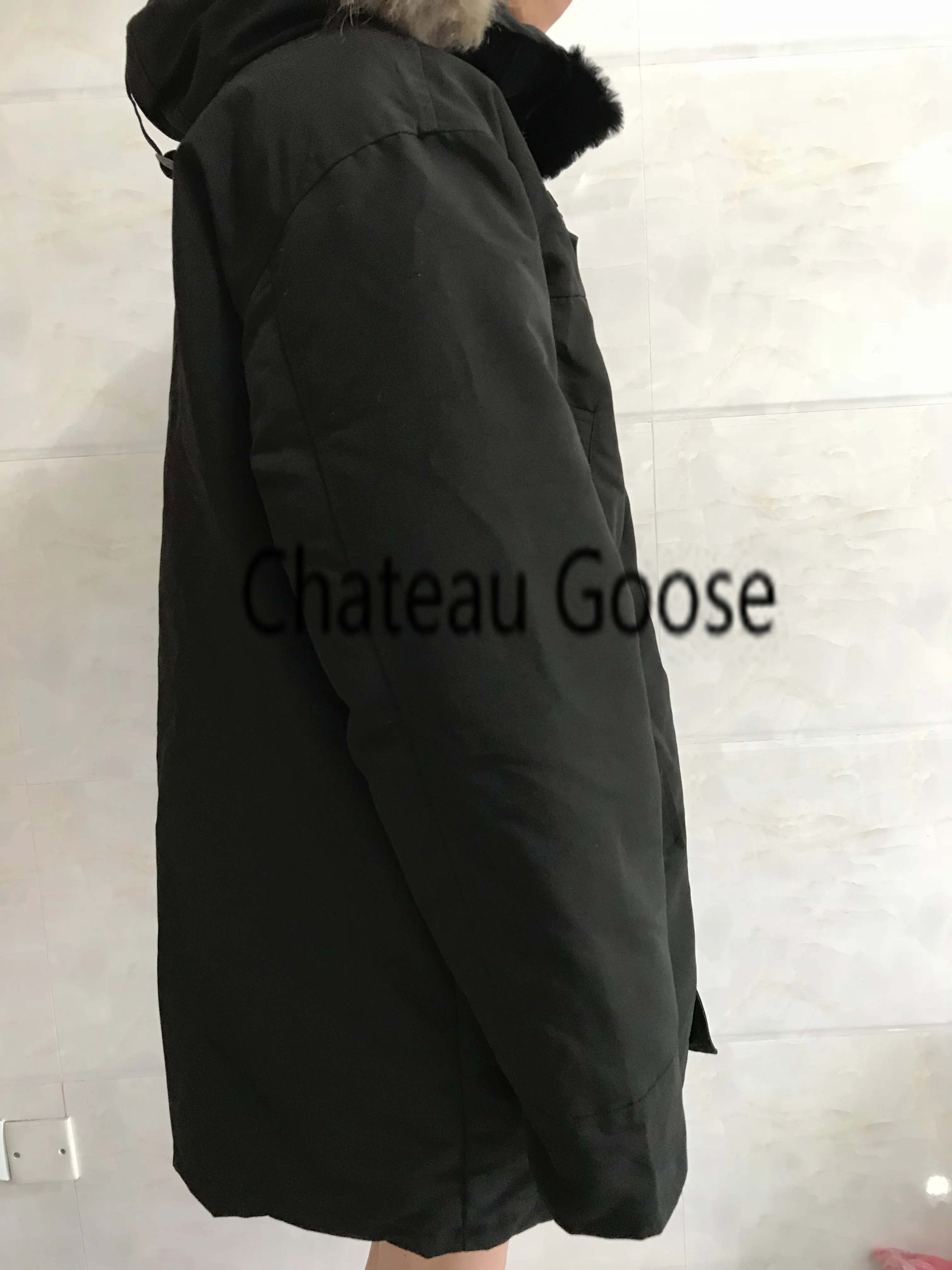Chateau Goose, зимняя мужская куртка-парка, верхняя одежда с большим мехом, с капюшоном, Fourrure Manteau, пуховик, пальто, Hiver Doudoune