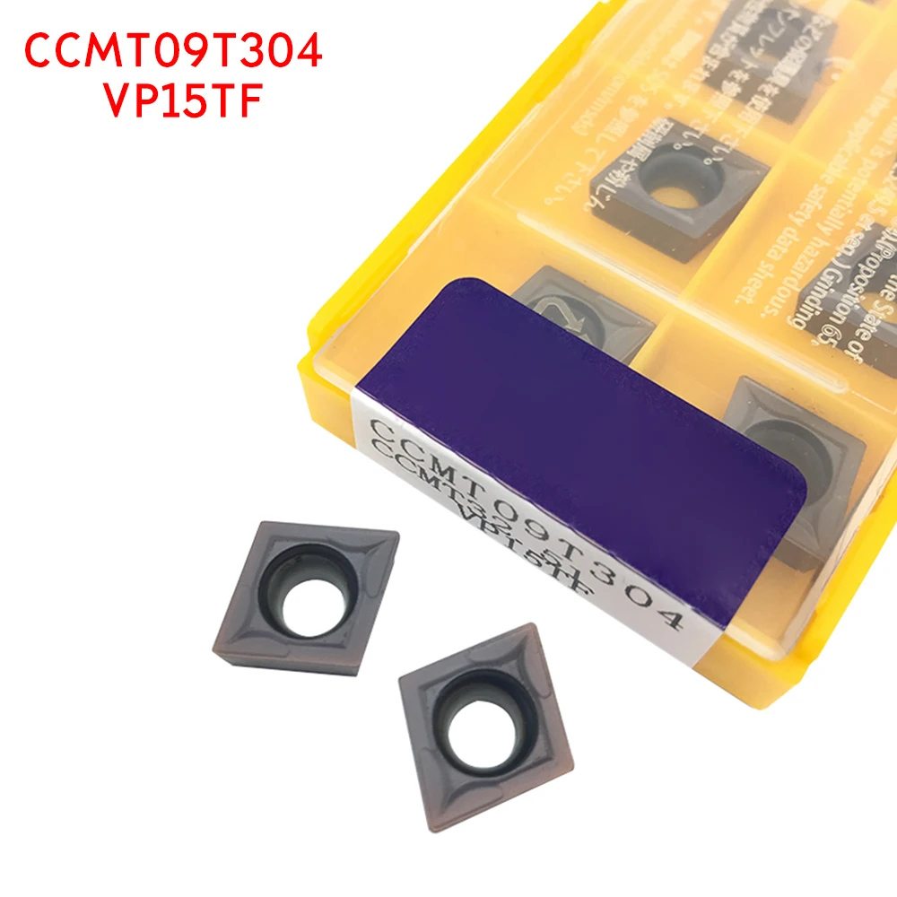 10 шт CCMT09T304 VP15TF карбдная вставка внутренний проворачивания CCMT 09T304 лицо фрезы токарные инструменты фреза с ЧПУ инструмент