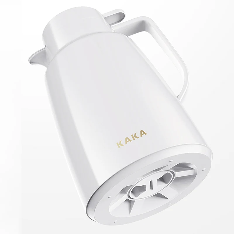 Double Wall Glass Vacuum Flasks Insulation Hot Water Bottles Office Home Thermoses Large Capacity White Thermal Tea Water Kettle