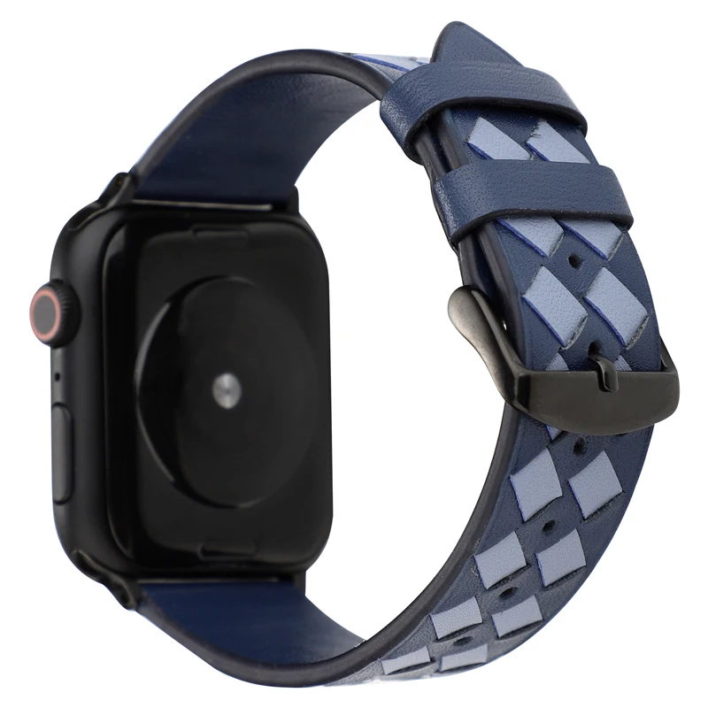 Ремешок для Apple watch 44 мм 40 мм 42 мм 38 мм corra iwatch 4 5 3 2 высококачественный кожаный браслет аксессуары для Apple watch 4 5