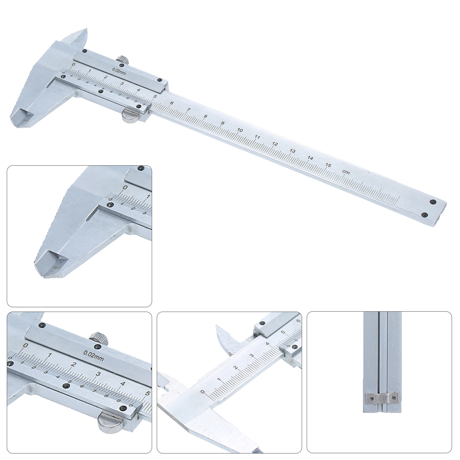 Stainless Steel Vernier Caliper 0-150mm Sliding Gauge Measurement Tool Inside Outside Depth Step Micrometer Measuring | Инструменты
