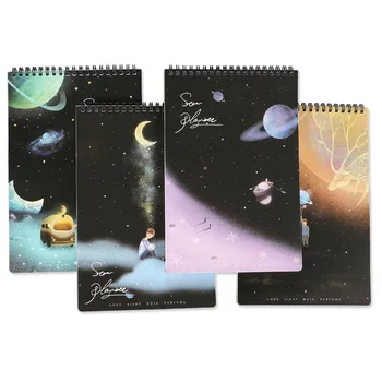 

B5 upturned coil this simple retro 16k notebook student stationery diary exercise book office supplies
