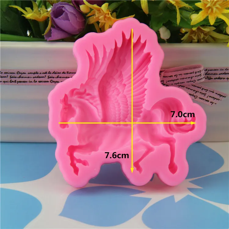 Horse Silicone Mold Cake Decorating Candy Molds Polymer Clay Craft Epoxy Resin Pendant Jewelry Making