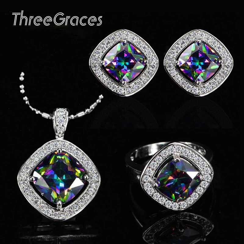 Новое поступление Модные женские ювелирные изделия ThreeGraces кубический цирконий