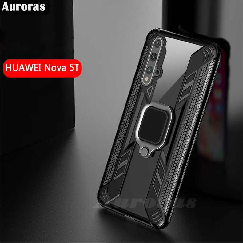 Auroras для huawei nova 5T защитный чехол с магнитным кольцом на палец защитный противоударный чехол для телефона для huawei nova 5t чехол s