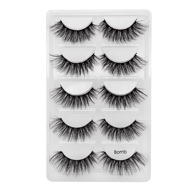 Natural Black 3D Mink False Eyelashes Makeup Tool