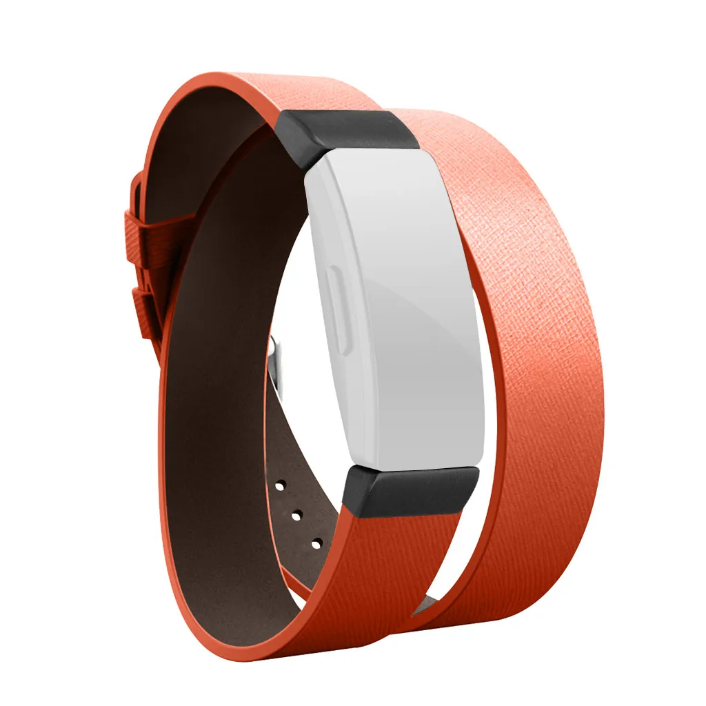 Двойной тур кожаный ремешок для часов Браслет для Fitbit Inspire/Inspire HR унисекс подарок для друга роскошный ремешок для часов длинный ремешок