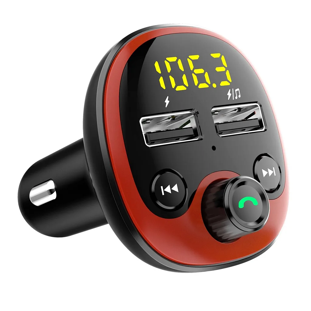 Автомобильное Bluetooth MP3 без потерь качество звука Hands-free многофункциональное автомобильное зарядное устройство Быстрая Зарядка батарея Обнаружение напряжения полезное