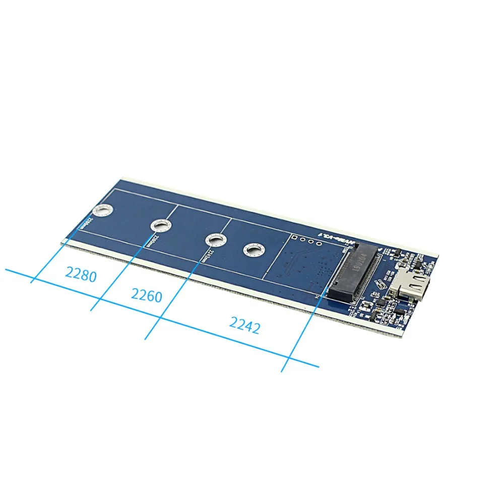 PCIE USB3.1 Тип C к M.2 M ключ NVMe PCI-E SSD жесткий диск корпус Caddy чехол 10 Гбит/с 2280 HDD корпус внешний мобильный ящик