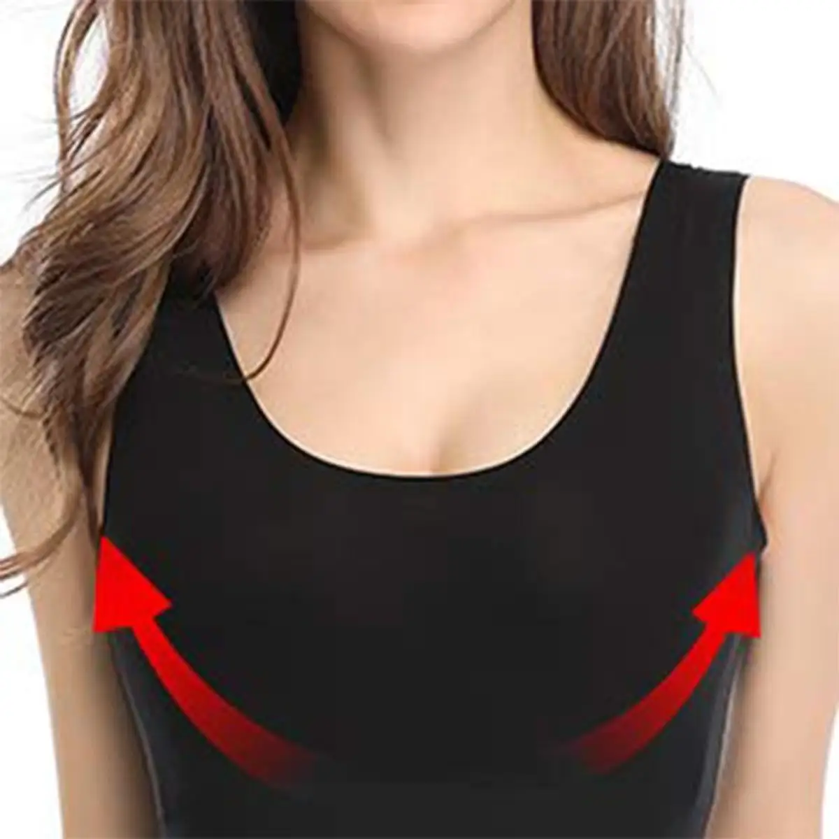 Женские безрукавные безрукавки бесшовные футболки Корректирующее белье для