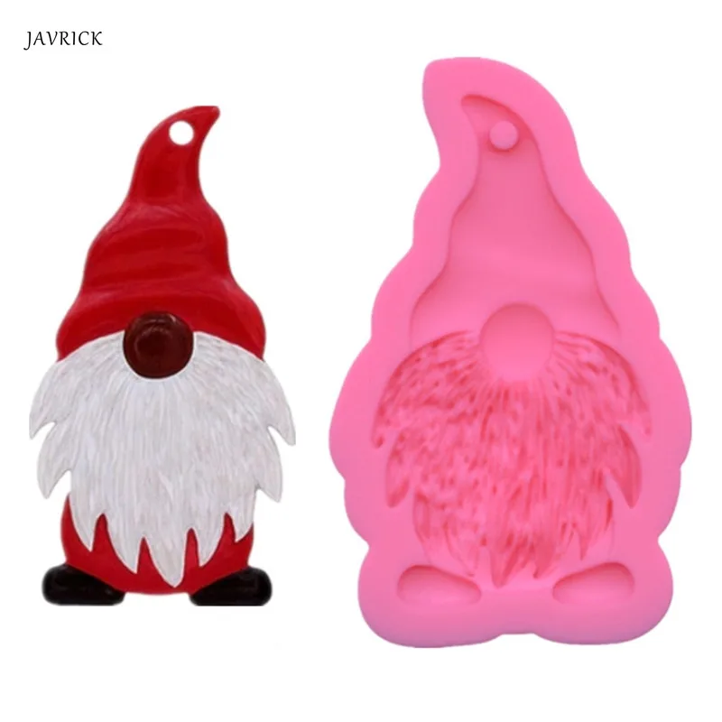 

DIY Christmas Pendant Silicone Mould Crafts Jewelry Making Tool Santa Keychain Epoxy Resin Mold