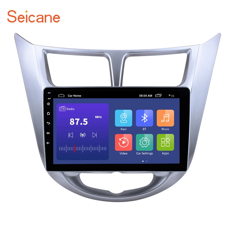 Seicane четырехъядерный Android 10 0 2din автомобильный мультимедийный плеер GPS для Hyundai Verna