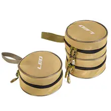 Холст один двойной слой рыболовное колесо Приманка снасти чехол для хранения аксессуар