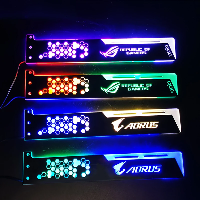 Оригинальный кронштейн COOLMOON 28 см RGB держатель VGA A-RGB поддержка GPU 5 В 4Pin чехол для