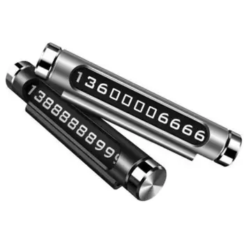 

200pcs new Car Temporary Parking Card Rotatable Telephone Number Plate Magnetic Adsorption Design