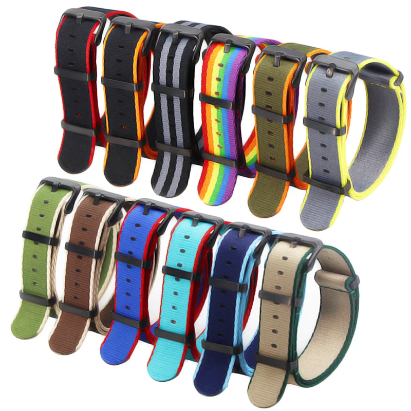 

20mm 22mm Nylon Strap for Samsung Galaxy Watch Gear S2 S3 Amazfit Huawei watch GT Replaced watch band
