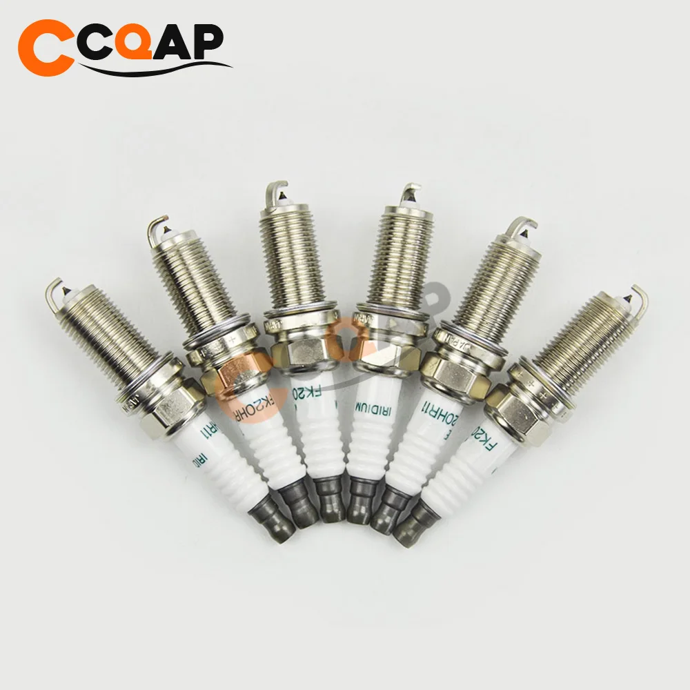 4 6pcs Iridium Spark Plug 9091901247 FK20HR11 For Toyota Camry