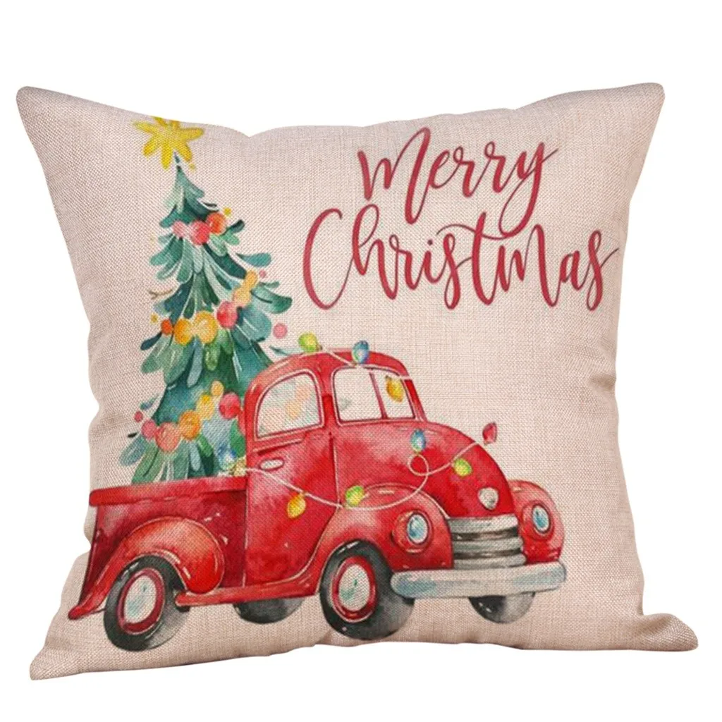 Merry Christmas наволочки для подушек из хлопка и льна, наволочки для диванов, домашний декор, наволочки для подушек, kussensloop, новинка#20 - Цвет: F