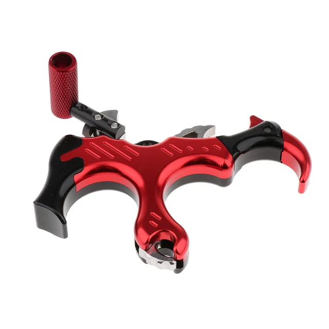  US $85.02 Compound Release Finger Thumb Release Aluminum Hand Held Archery Release Target Hunting 