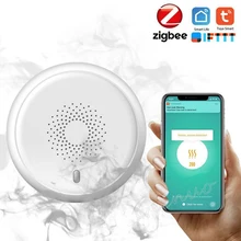 

Tuya Smart Zigbee Smoke Detector Smart Wireless Gas Sensor Multi-Alarm Intelligent Linkage Security High Sensity Fire-Fighting