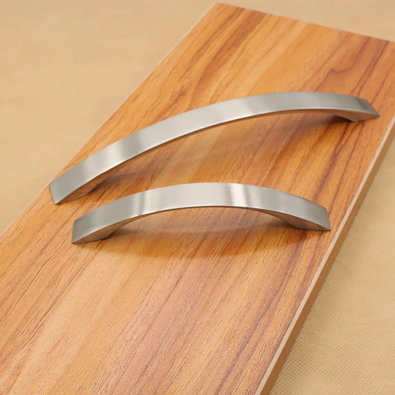 JD ручка для шкафа из алюминиевого сплава современный минималистичный матовый с двойным отверстием изогнутая ручка для ящика шкафа мебельная фурнитура