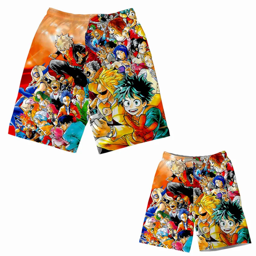 My Hero Academy пляжные шорты с принтом Midoriya izku для подростков, мужские быстросохнущие пляжные шорты для серфинга, штаны, Спортивная уличная одежда из модала - Цвет: MQD 013
