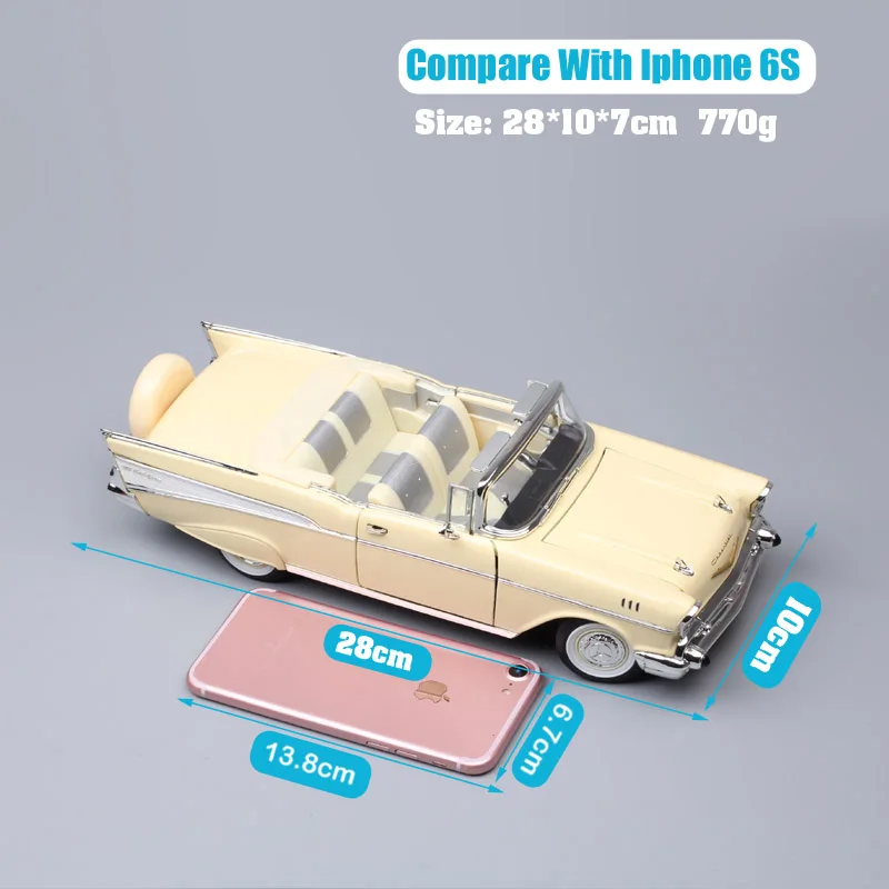 1/18 масштаб Большой Классический 1957 CHEVROLET BEL воздушный трансформер chevy Diecasts wagon Игрушки транспортные средства мышечные автомобили модели дорожный знак