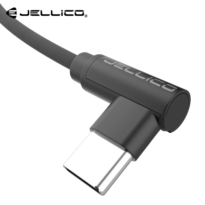 Black For Type C Jellico usb type-C кабель или samsung Note 8 S8 Xiaomi Mi A1 телефон type-C кабель для быстрой зарядки usb type-C кабель для зарядного устройства - Цвет: Black For Type C