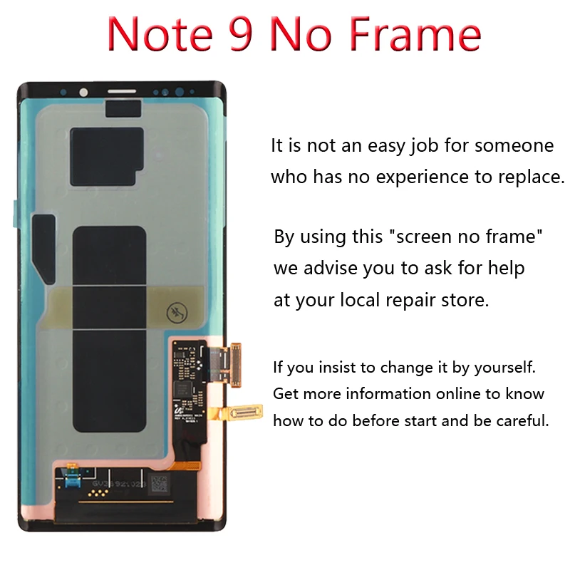 Super AMOLED ЖК дисплей для SAMSUNG Galaxy Note 9 сенсорный экран N960D N960F с крышкой аккумулятора