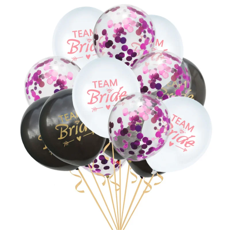 Светло-зеленый The new Team Bride rose gold confetti balloon for the single wedding and engagement party decoration balloon - Цвет: Светло-зеленый