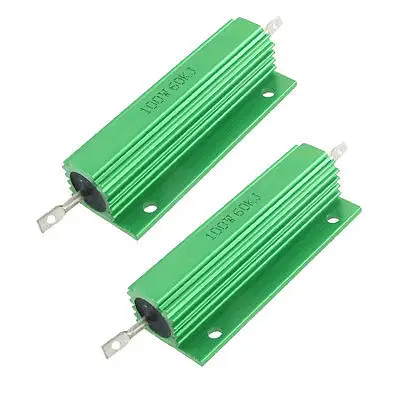 100W 60K Ohm винтовой кран монтируется в алюминиевом корпусе проволочные резисторы 2 шт